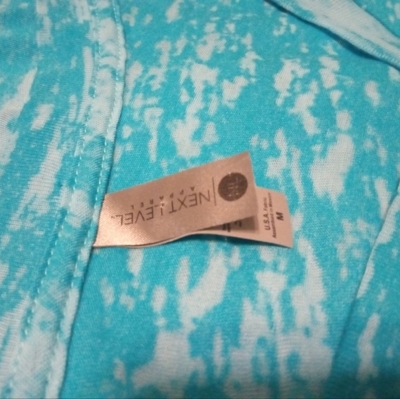 Funny Taco Tee Next Level Lightweight Semi Sheer Blue Short Sleeved V-Neck M - Picture 9 of 9